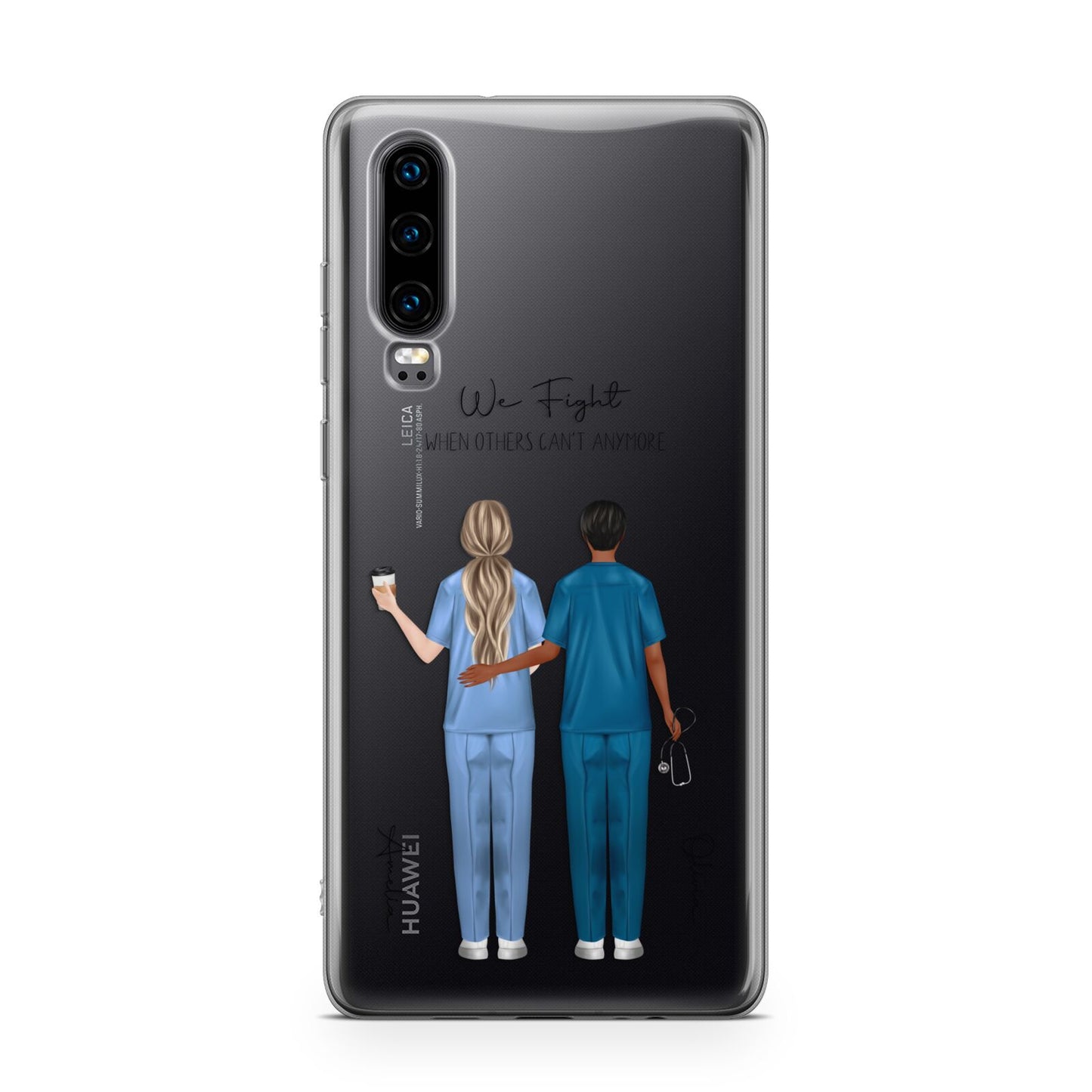 Personalised Two Nurses Huawei P30 Phone Case