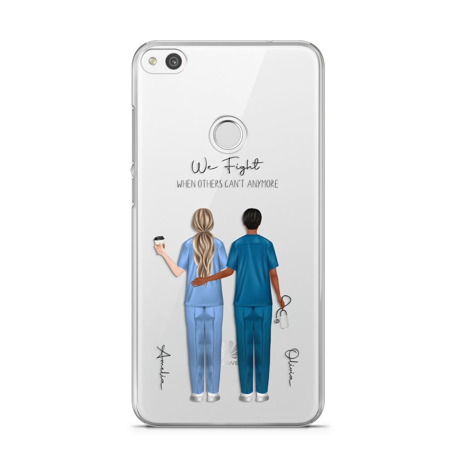 Personalised Two Nurses Huawei P8 Lite Case