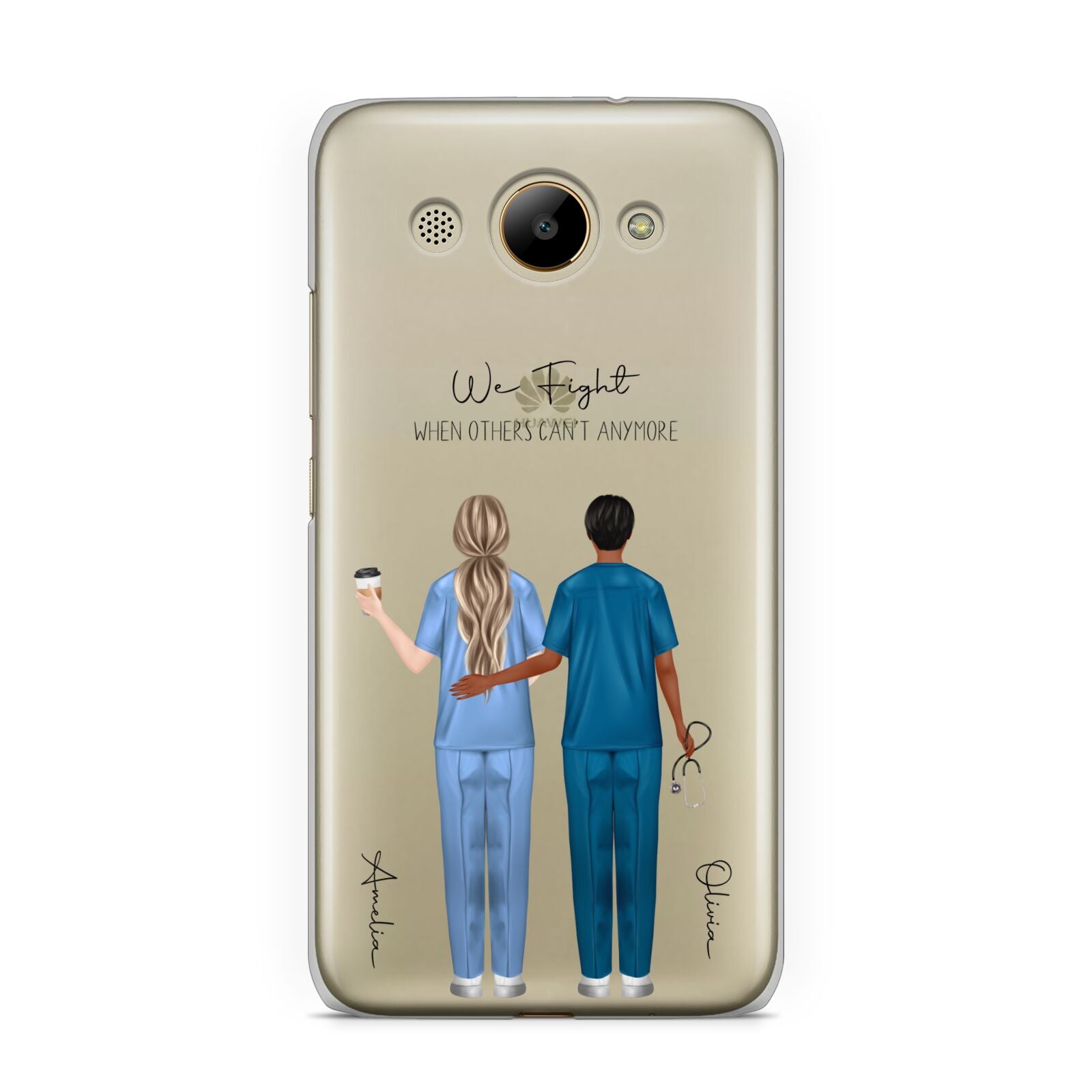 Personalised Two Nurses Huawei Y3 2017