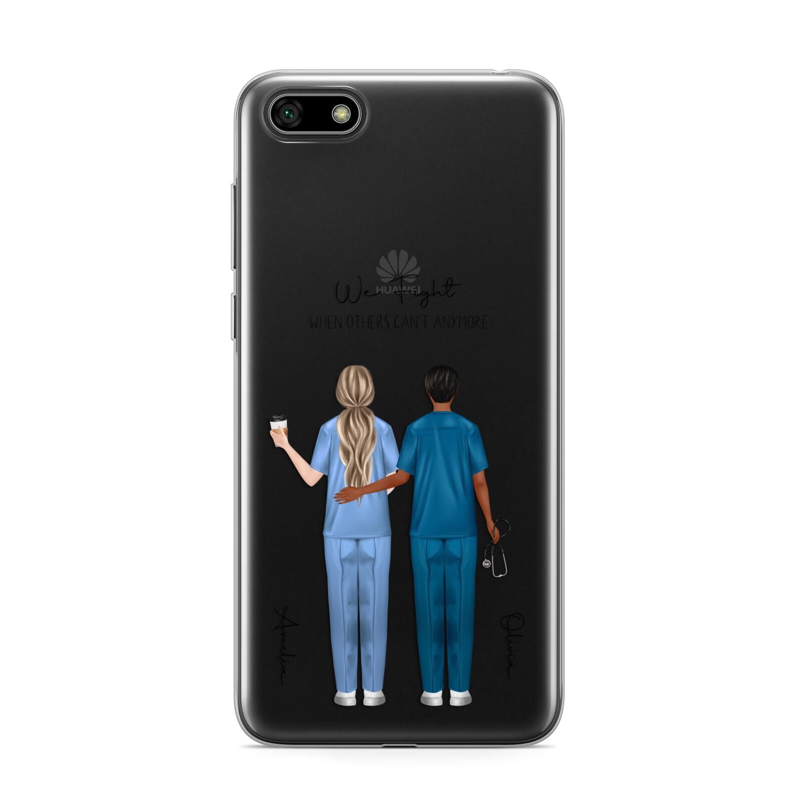 Personalised Two Nurses Huawei Y5 Prime 2018 Phone Case