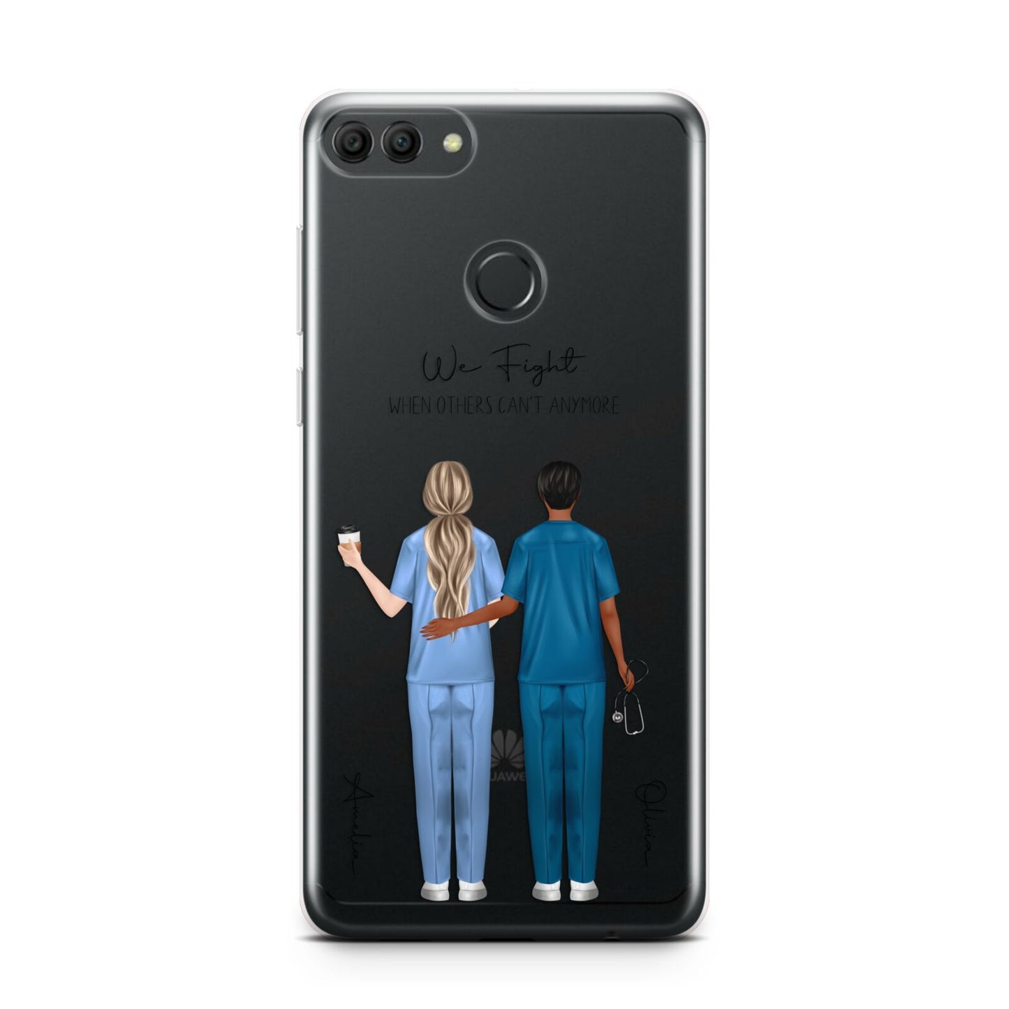 Personalised Two Nurses Huawei Y9 2018