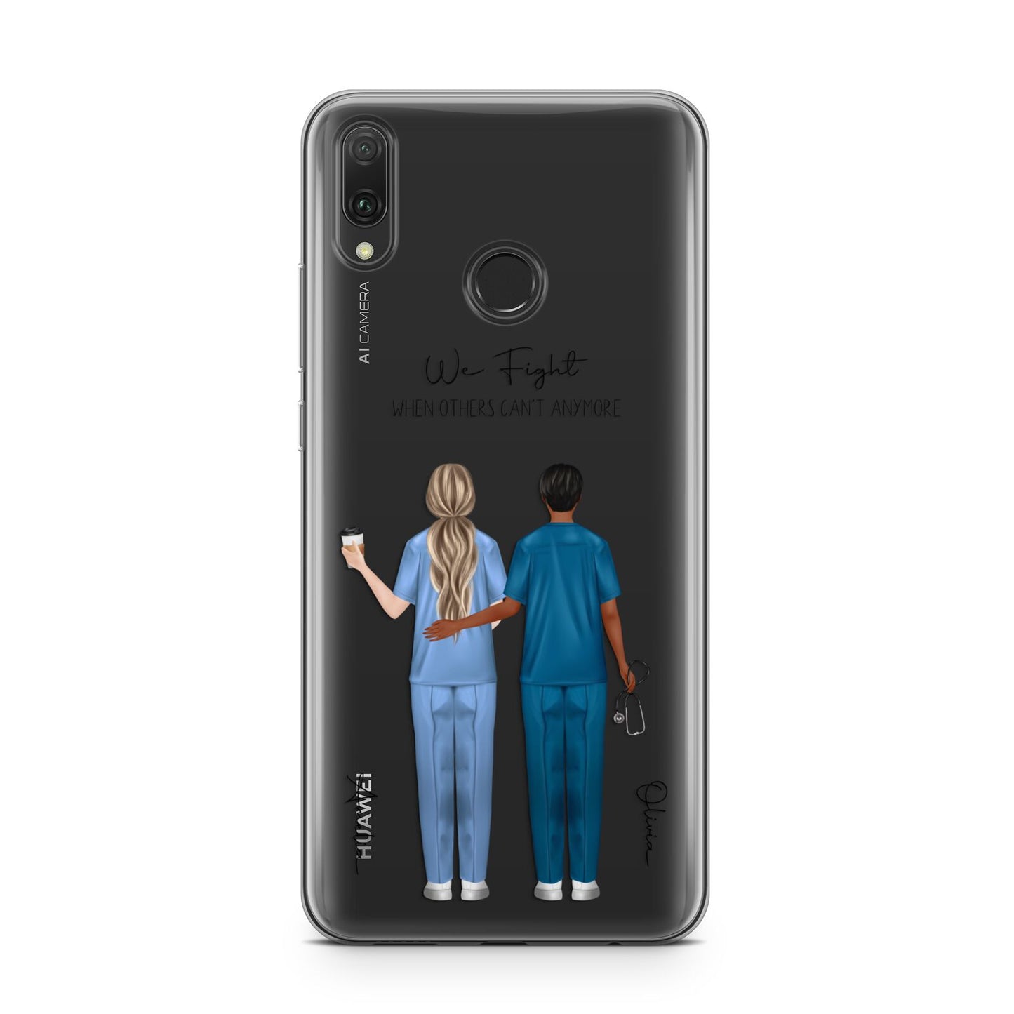 Personalised Two Nurses Huawei Y9 2019