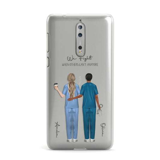 Personalised Two Nurses Nokia Case