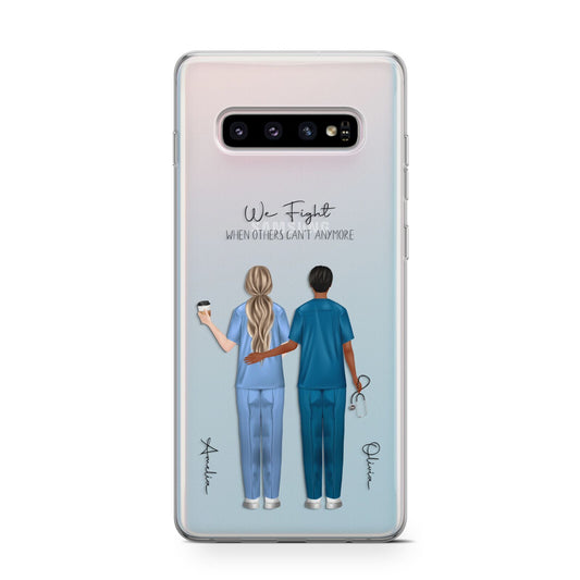 Personalised Two Nurses Protective Samsung Galaxy Case