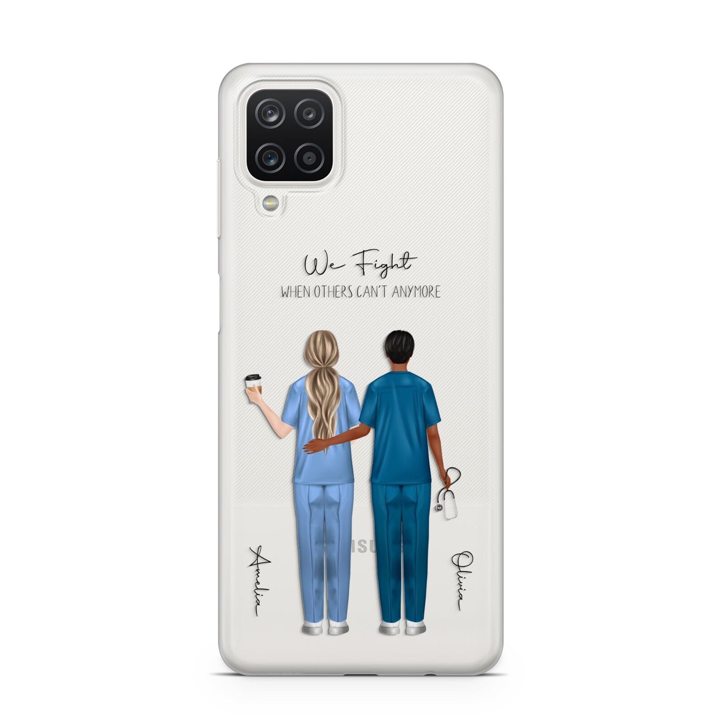 Personalised Two Nurses Samsung A12 Case