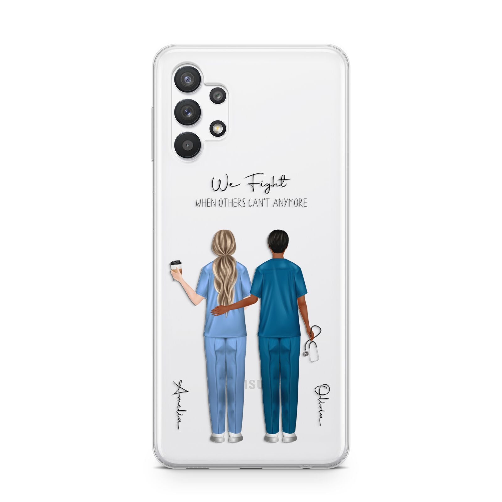 Personalised Two Nurses Samsung A32 5G Case