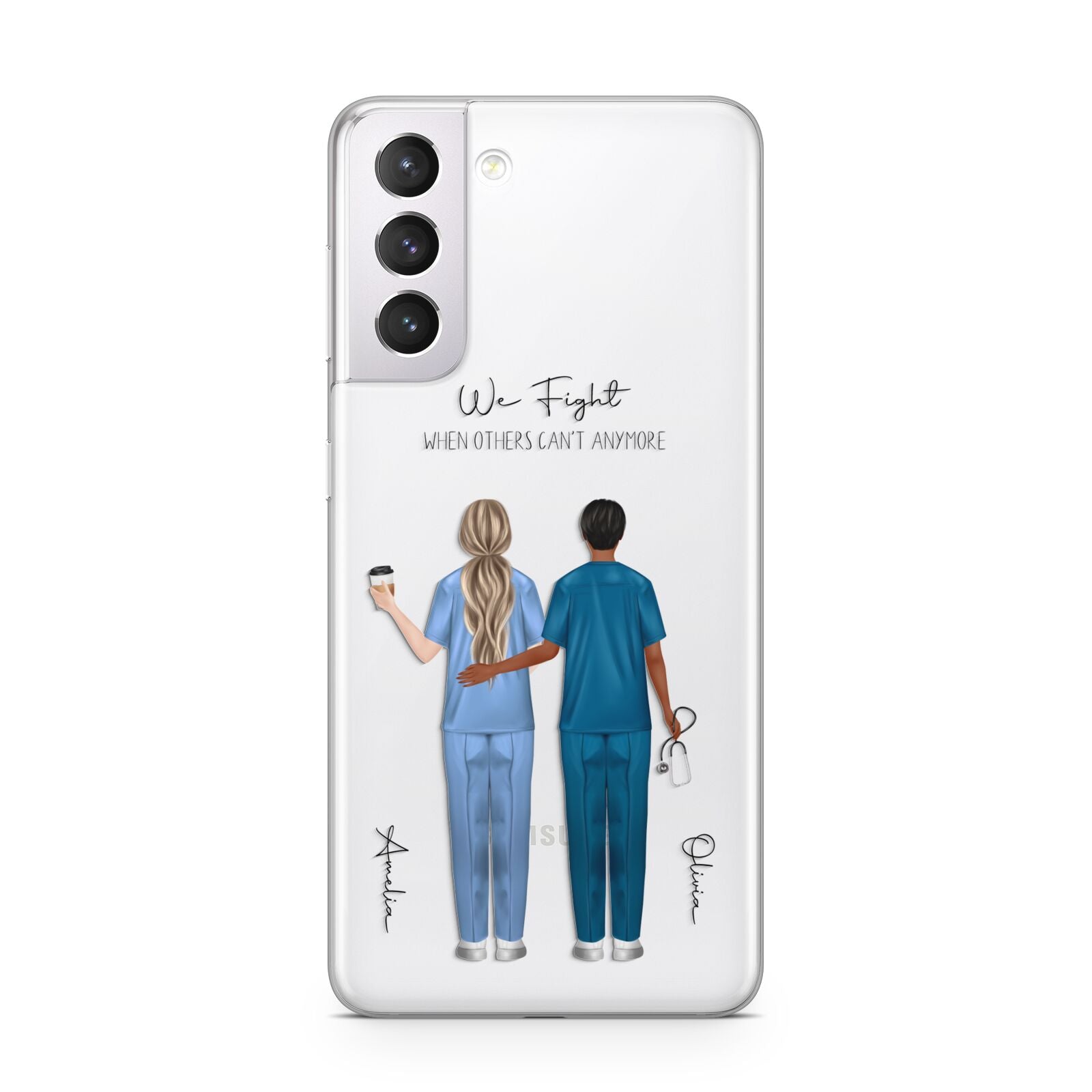 Personalised Two Nurses Samsung S21 Case