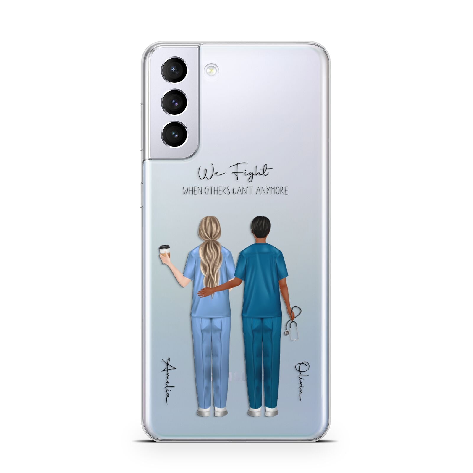 Personalised Two Nurses Samsung S21 Plus Case