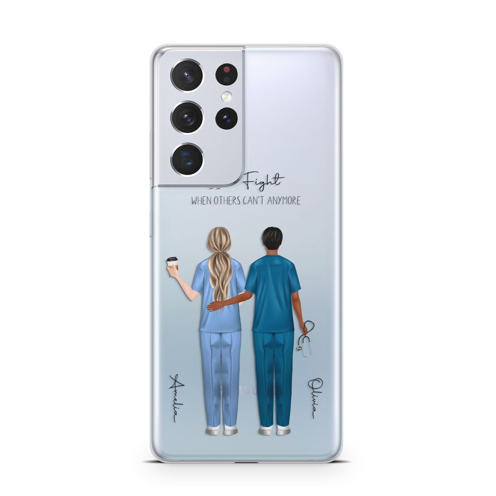 Personalised Two Nurses Samsung S21 Ultra Case