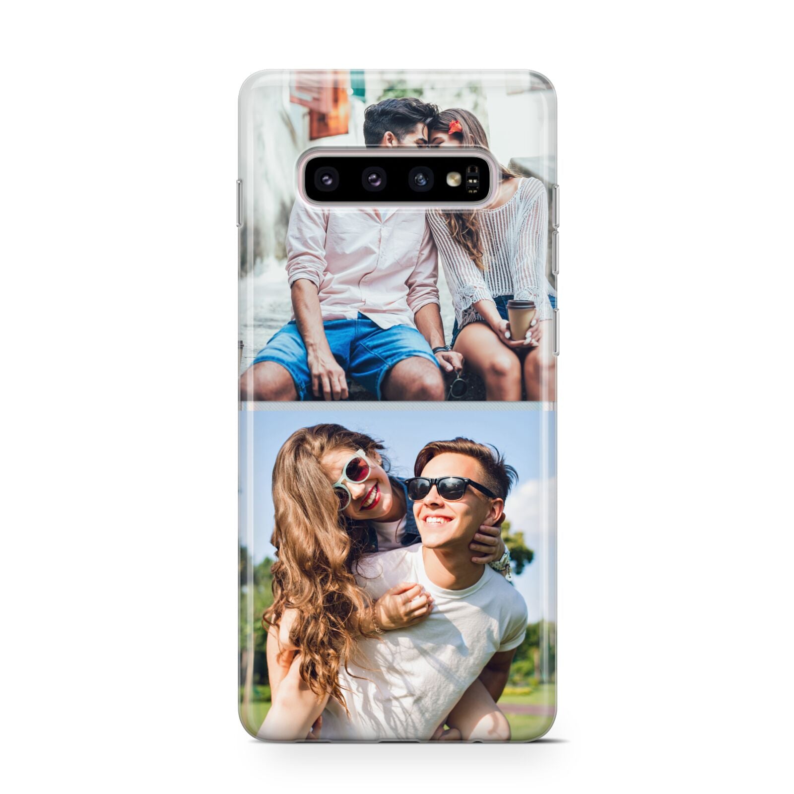 Personalised Two Photos Collage Protective Samsung Galaxy Case