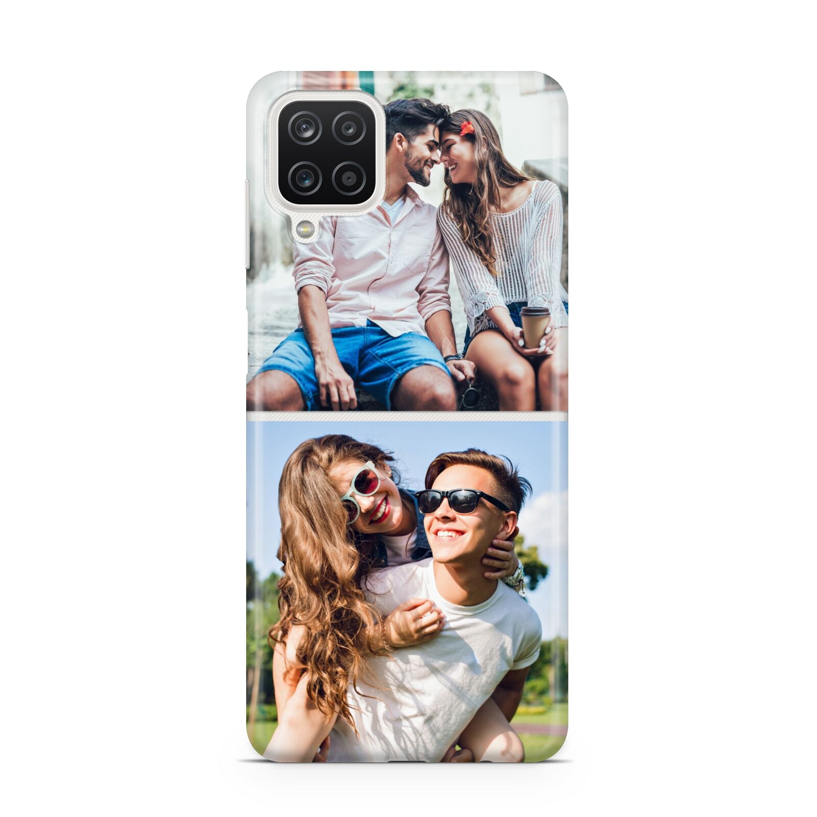 Personalised Two Photos Collage Samsung A12 Case