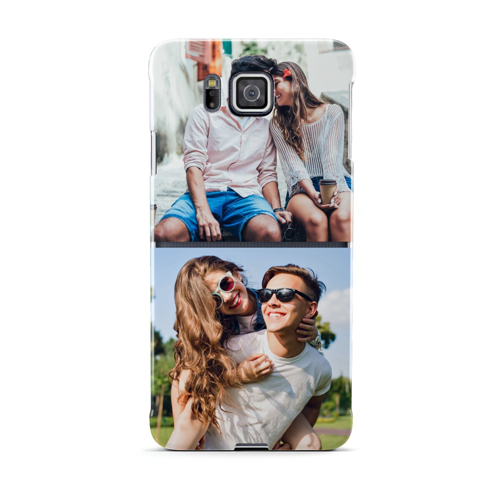 Personalised Two Photos Collage Samsung Galaxy Alpha Case