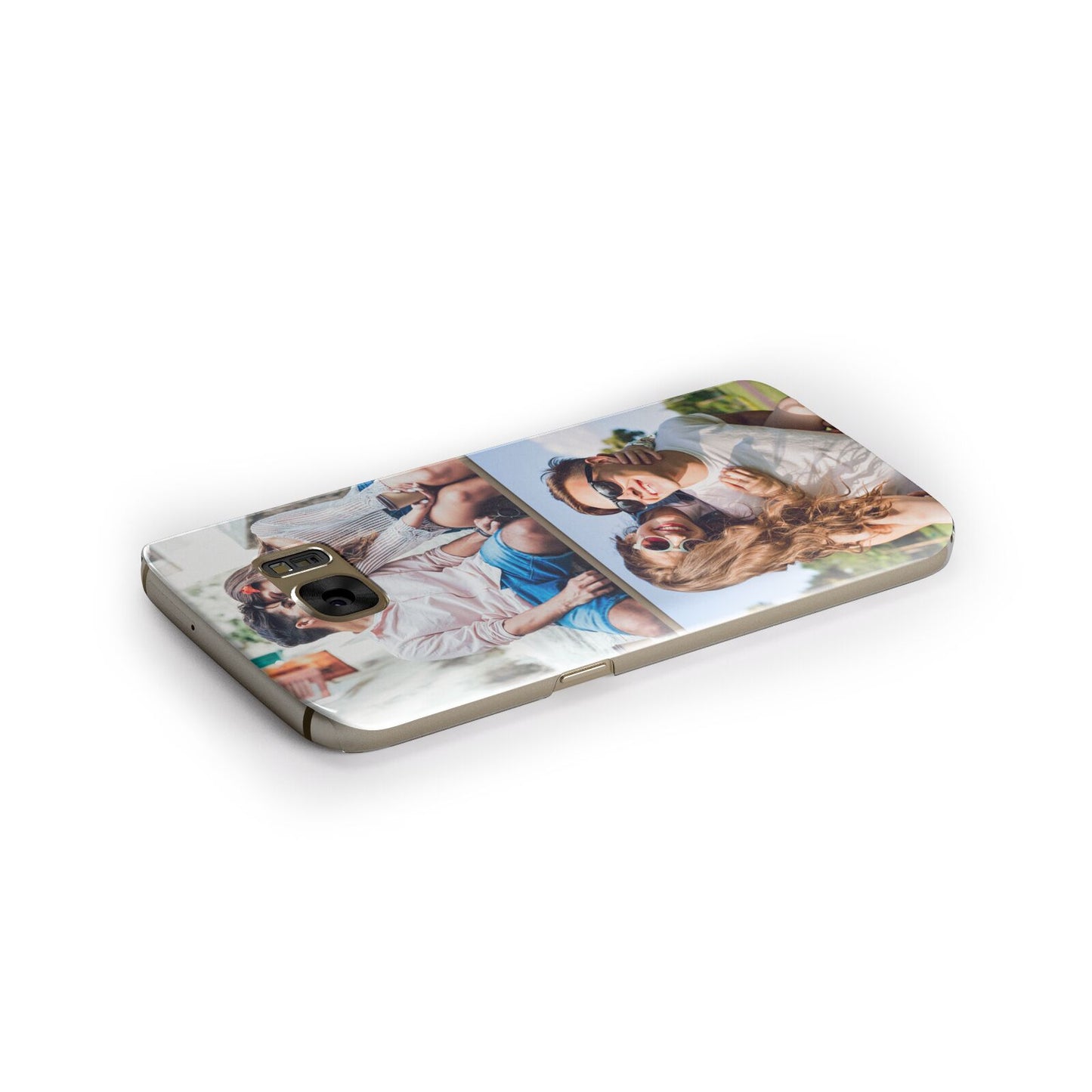 Personalised Two Photos Collage Samsung Galaxy Case Side Close Up