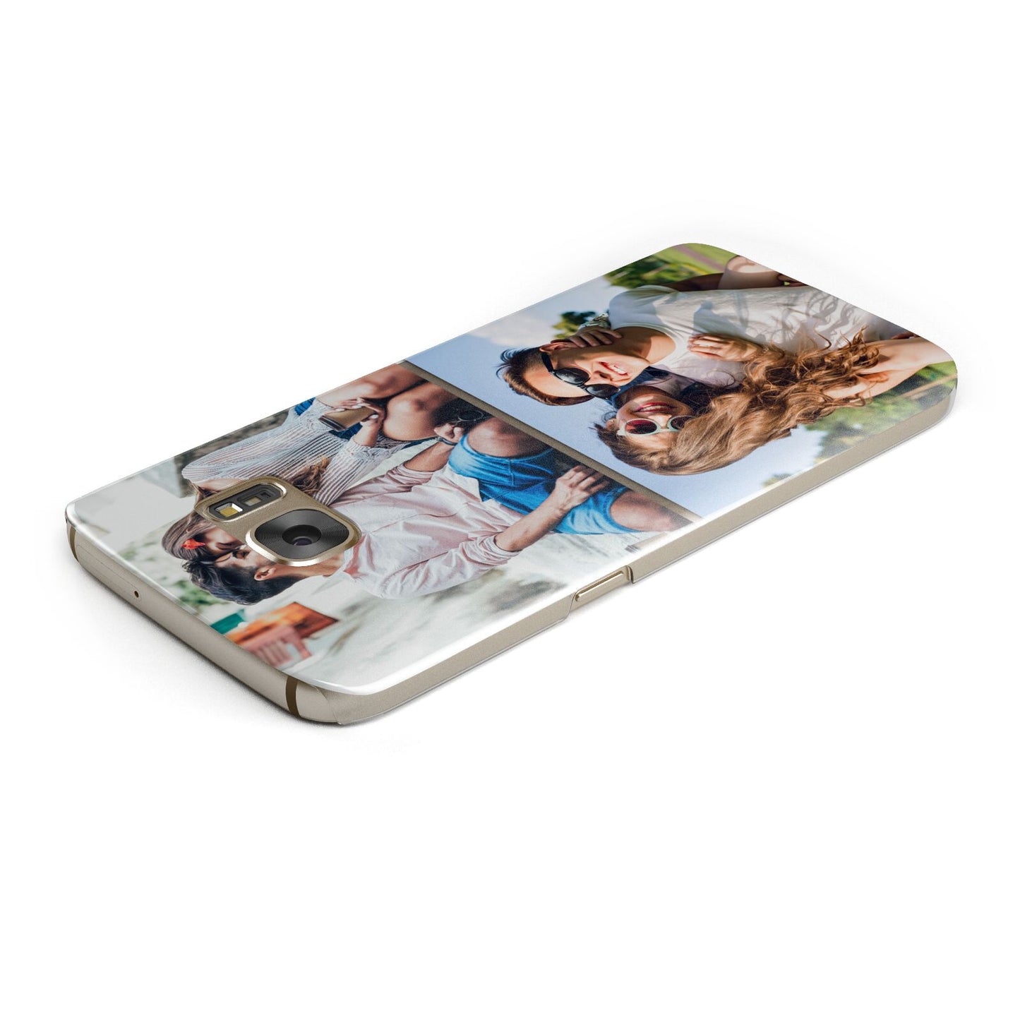 Personalised Two Photos Collage Samsung Galaxy Case Top Cutout