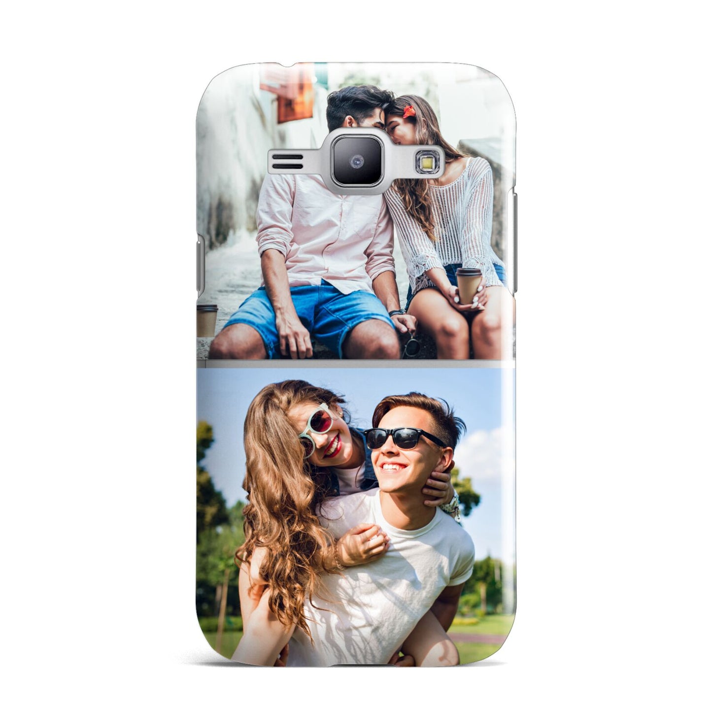 Personalised Two Photos Collage Samsung Galaxy J1 2015 Case