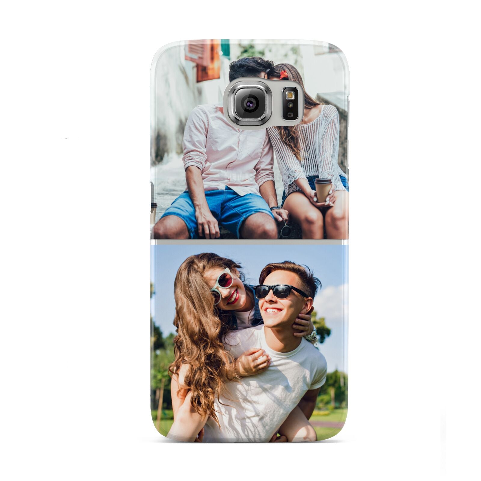 Personalised Two Photos Collage Samsung Galaxy S6 Case