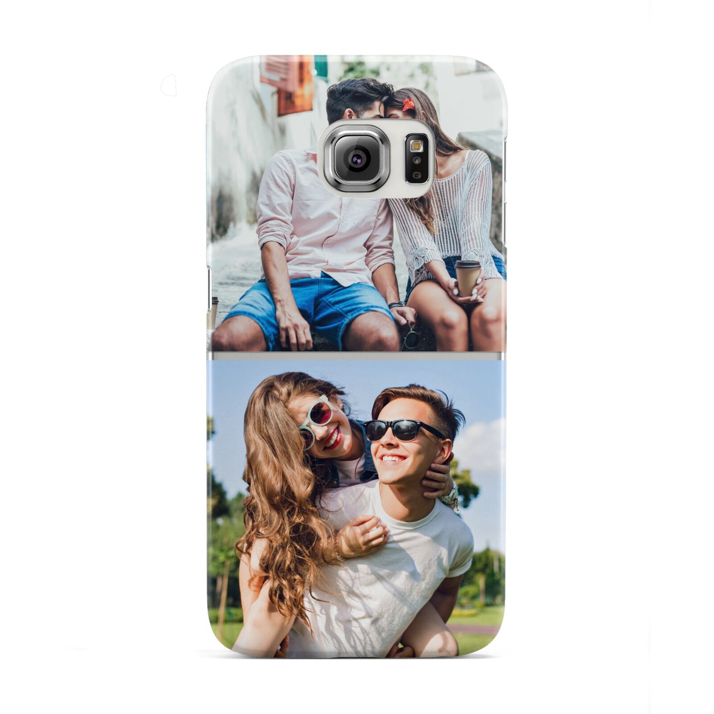 Personalised Two Photos Collage Samsung Galaxy S6 Edge Case