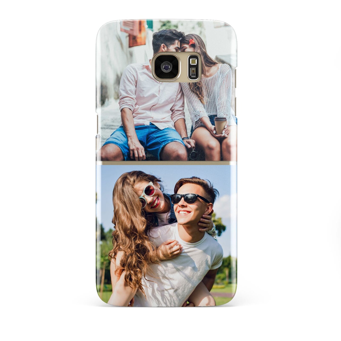 Personalised Two Photos Collage Samsung Galaxy S7 Edge Case