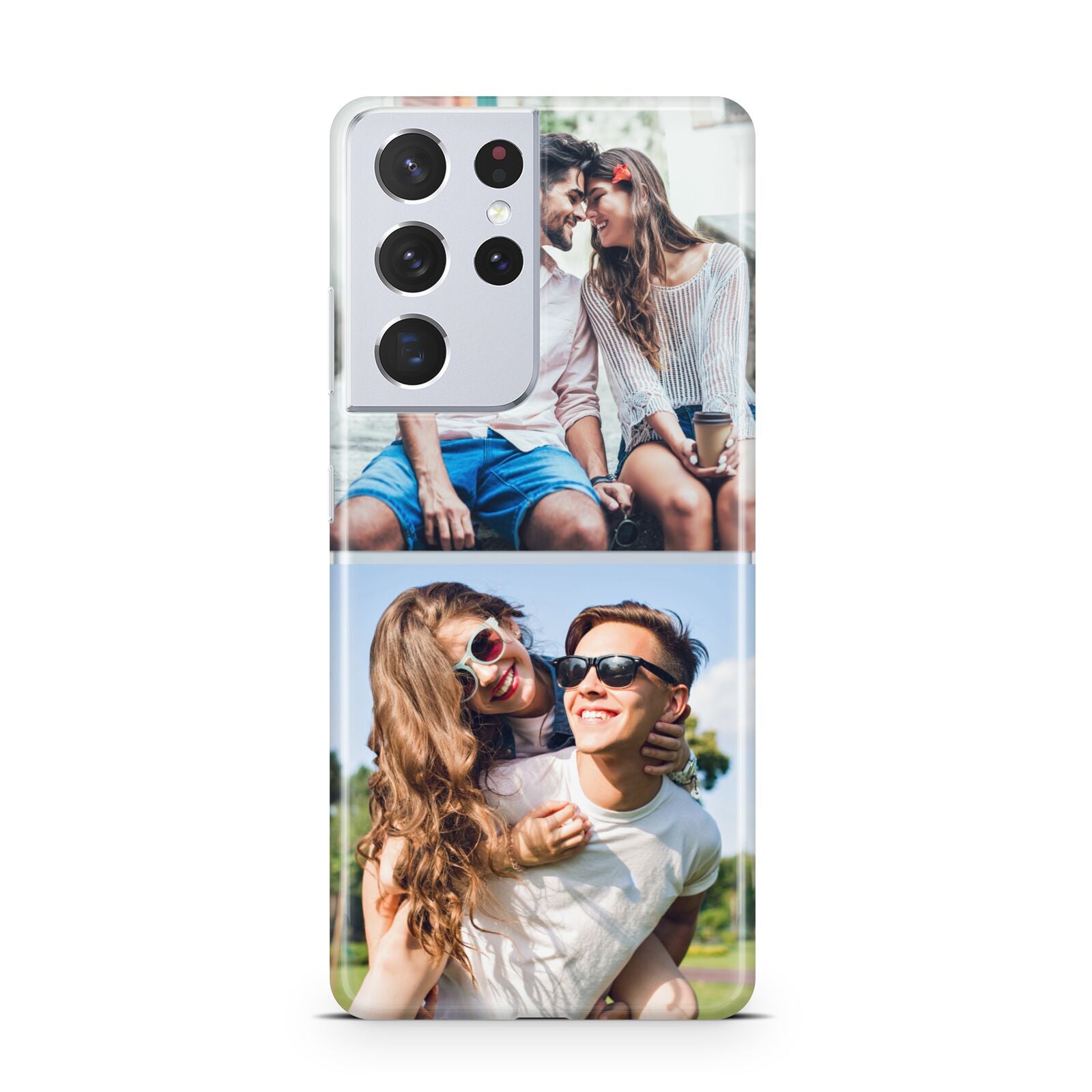 Personalised Two Photos Collage Samsung S21 Ultra Case