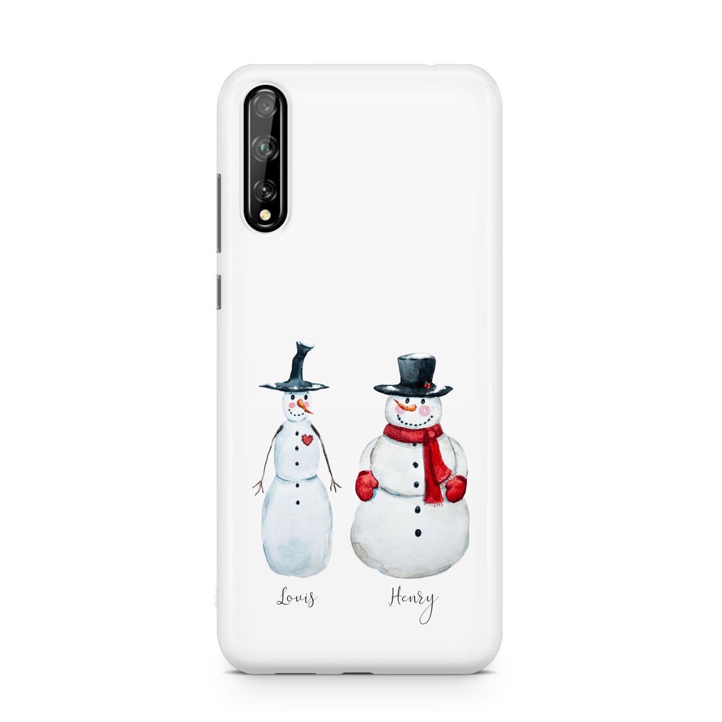 Personalised Two Snowmen Huawei Enjoy 10s Phone Case