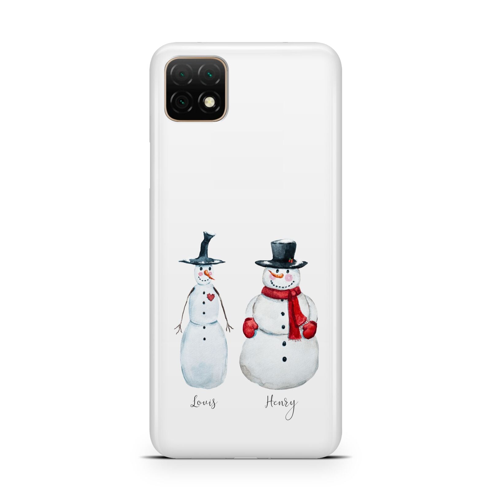 Personalised Two Snowmen Huawei Enjoy 20 Phone Case