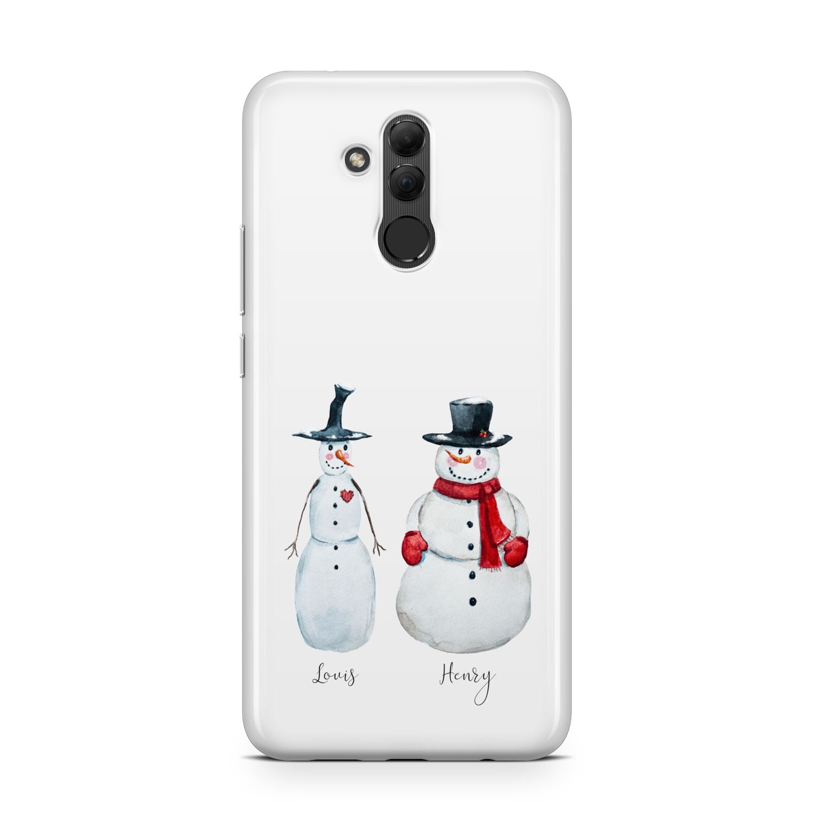 Personalised Two Snowmen Huawei Mate 20 Lite