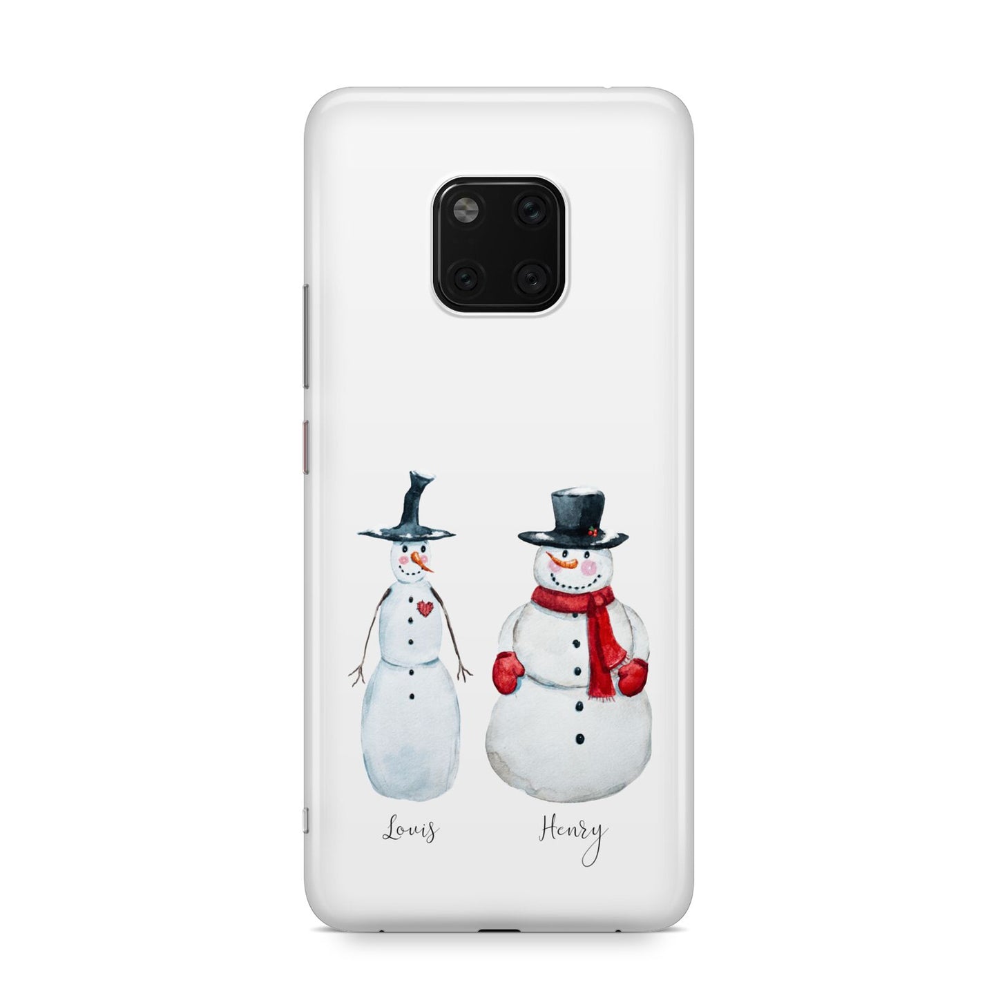 Personalised Two Snowmen Huawei Mate 20 Pro Phone Case