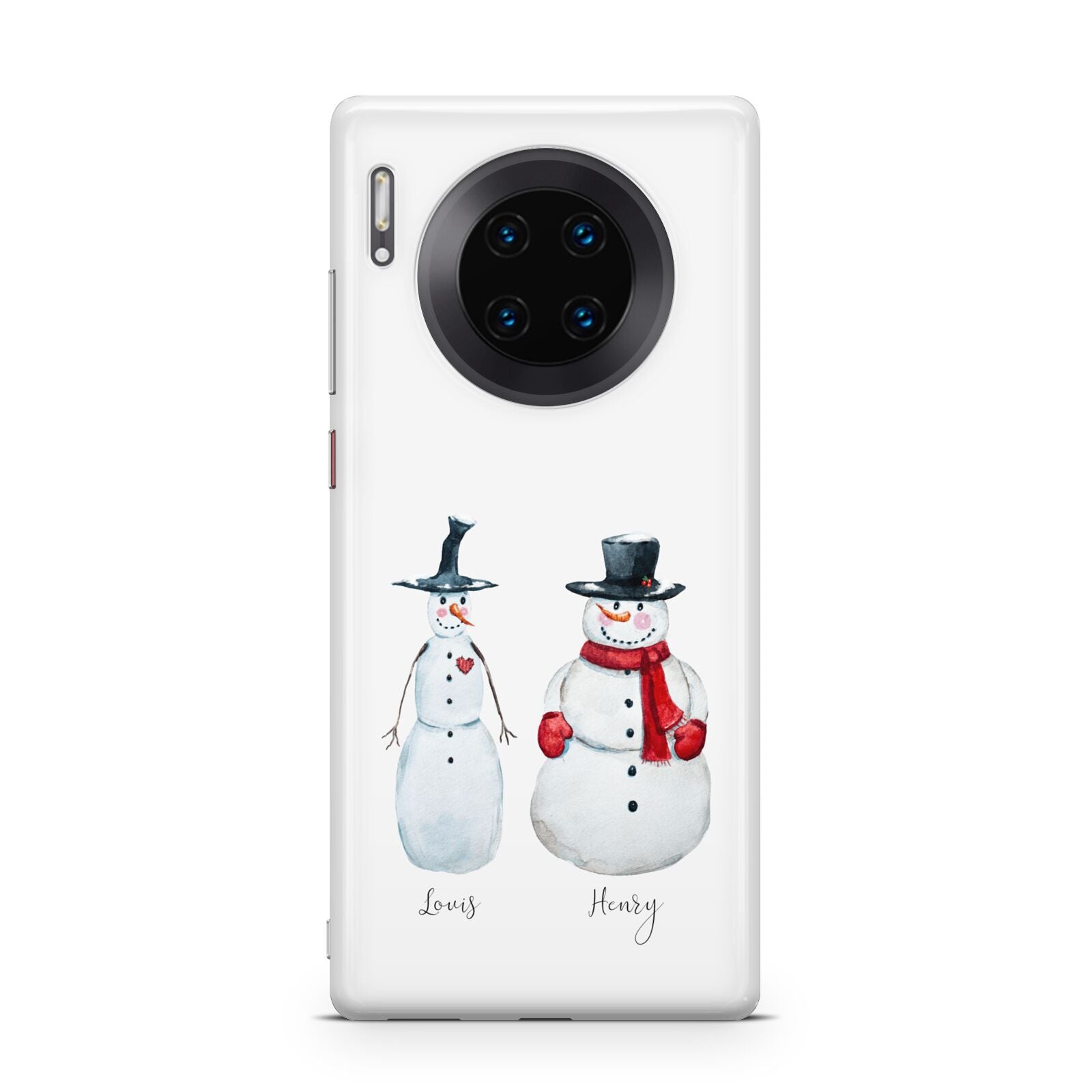 Personalised Two Snowmen Huawei Mate 30 Pro Phone Case