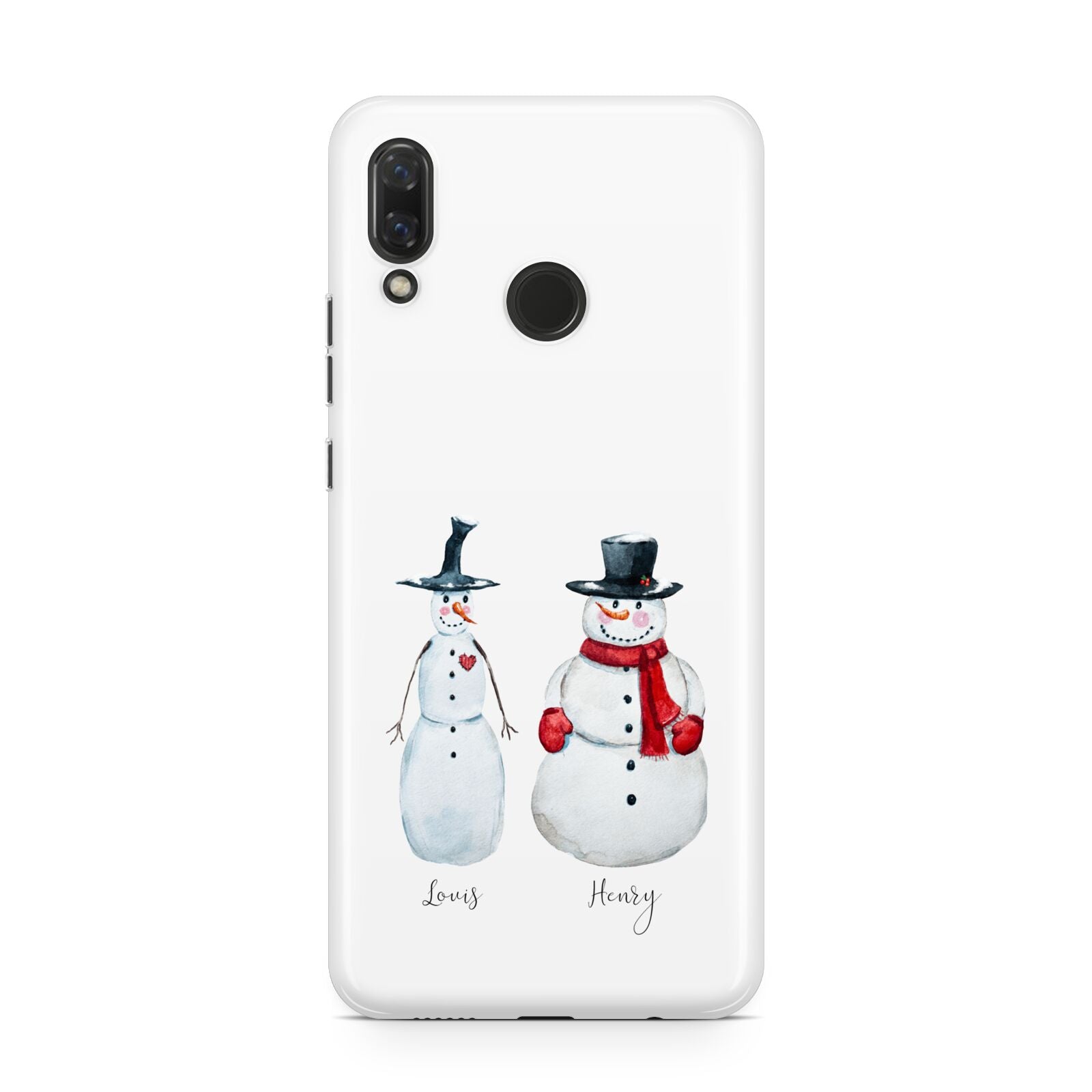 Personalised Two Snowmen Huawei Nova 3 Phone Case