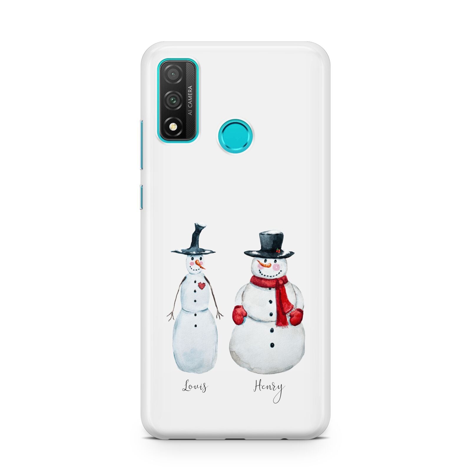 Personalised Two Snowmen Huawei P Smart 2020