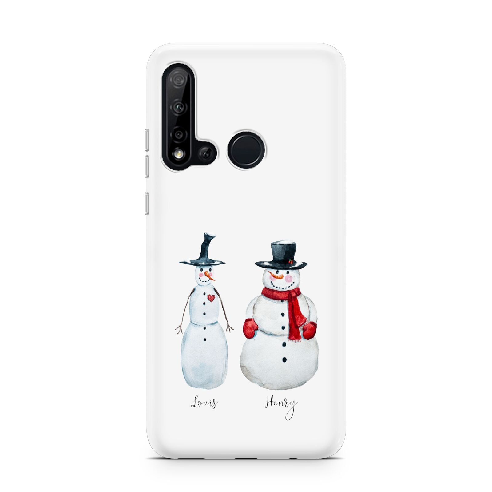 Personalised Two Snowmen Huawei P20 Lite 5G Phone Case