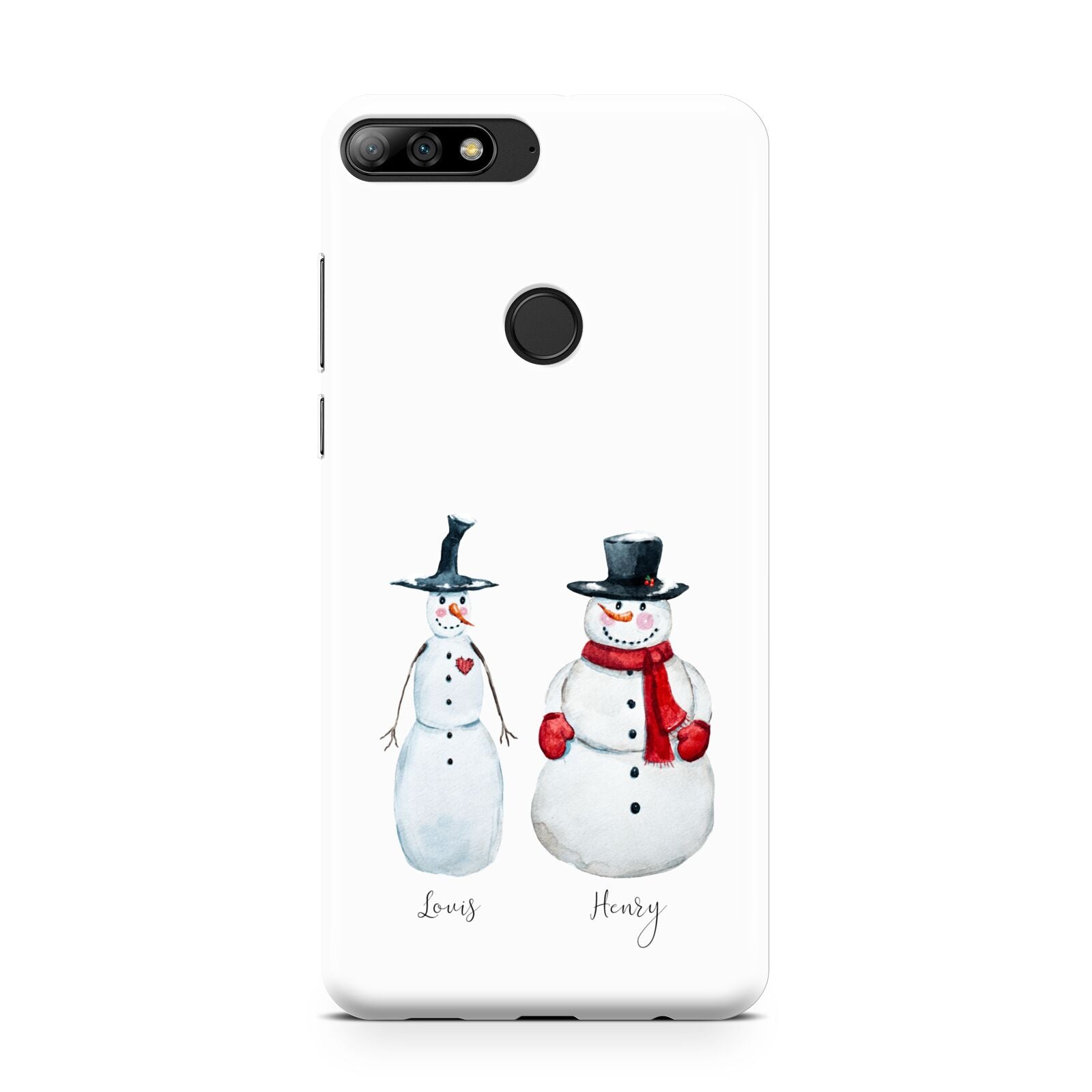 Personalised Two Snowmen Huawei Y7 2018