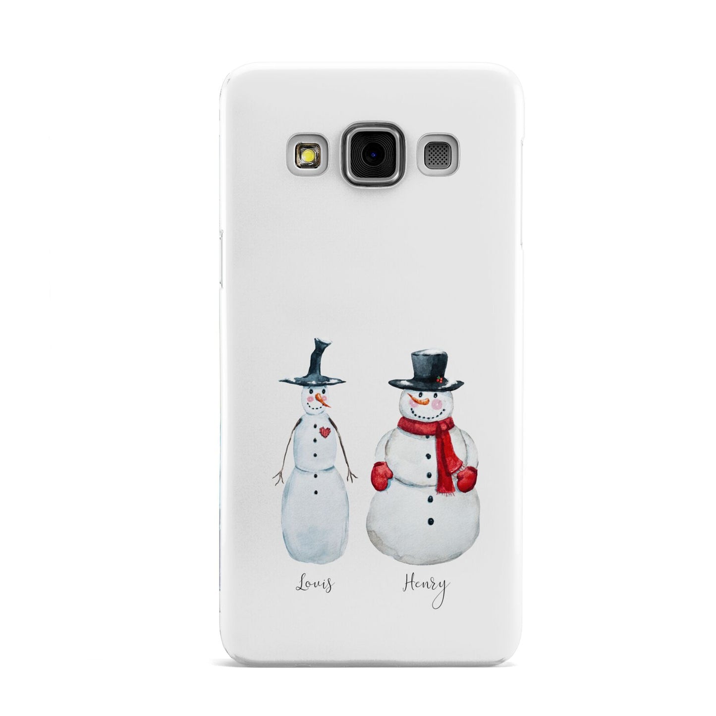 Personalised Two Snowmen Samsung Galaxy A3 Case