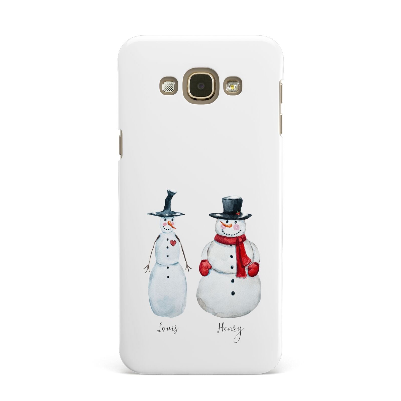 Personalised Two Snowmen Samsung Galaxy A8 Case