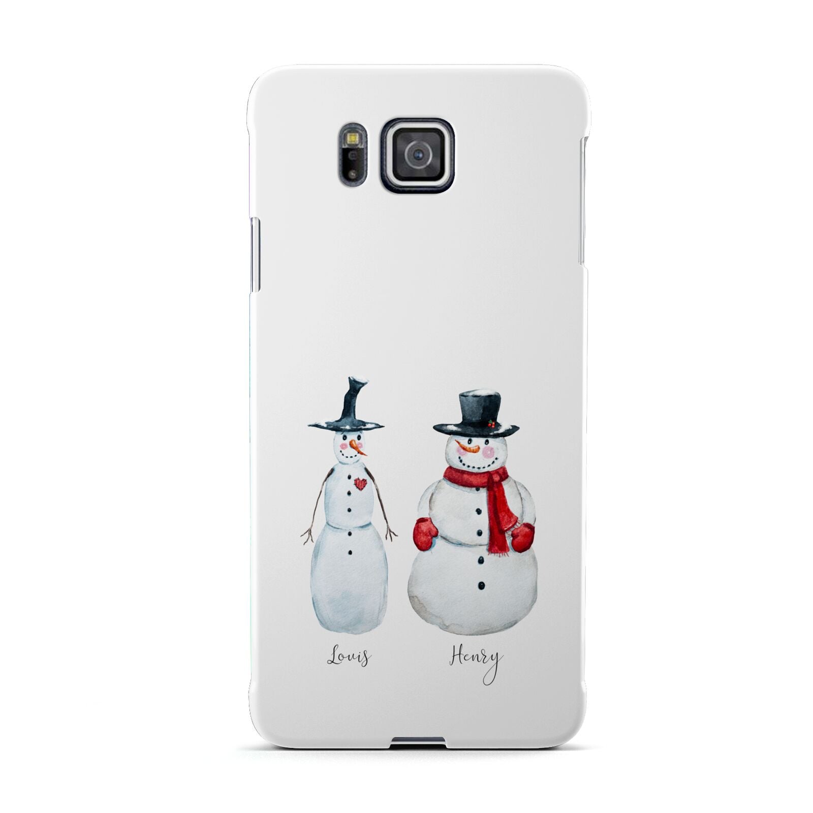 Personalised Two Snowmen Samsung Galaxy Alpha Case