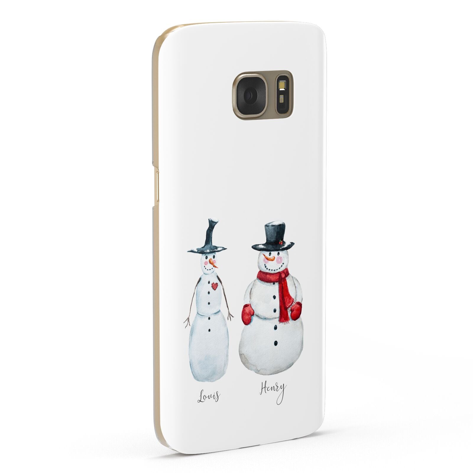 Personalised Two Snowmen Samsung Galaxy Case Fourty Five Degrees