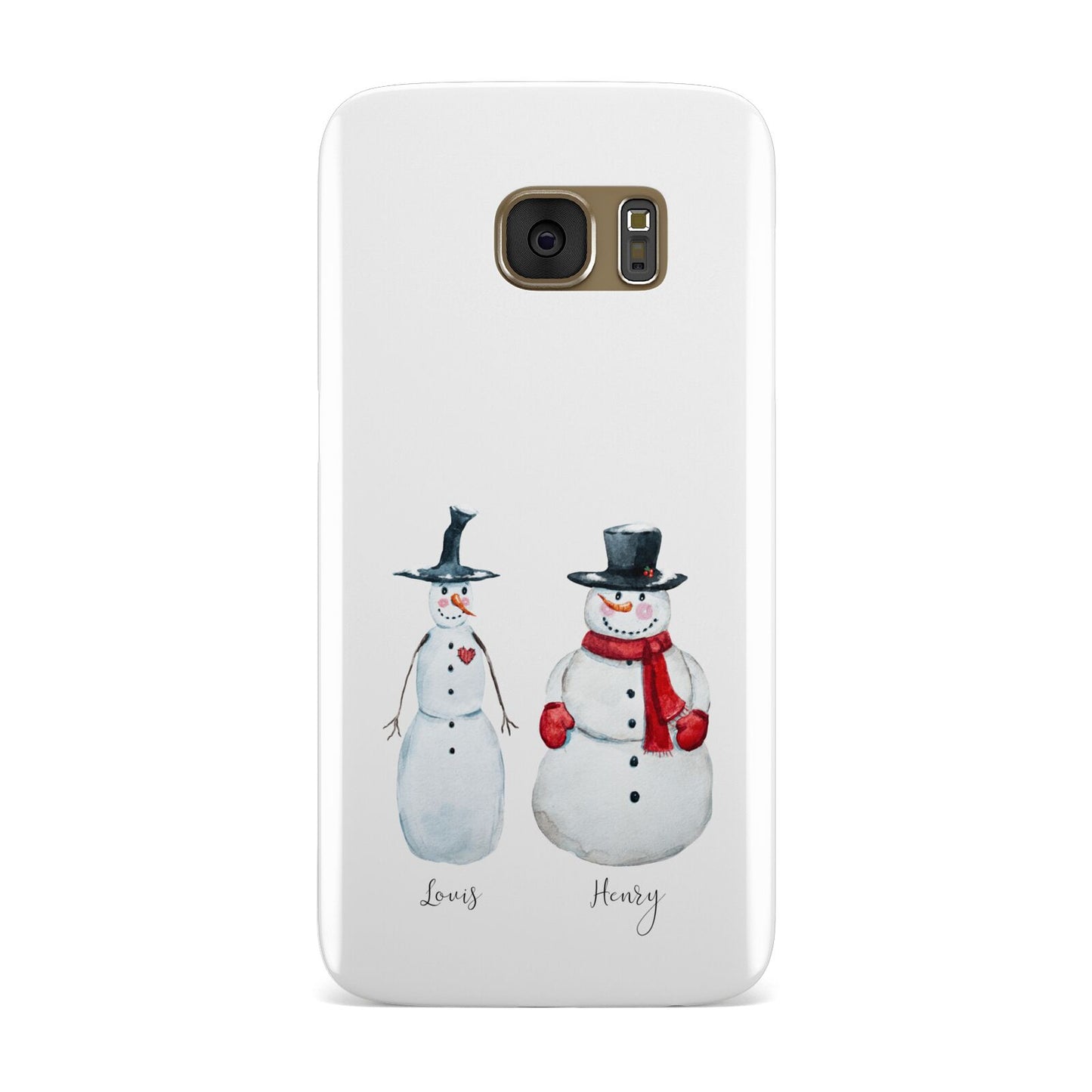 Personalised Two Snowmen Samsung Galaxy Case