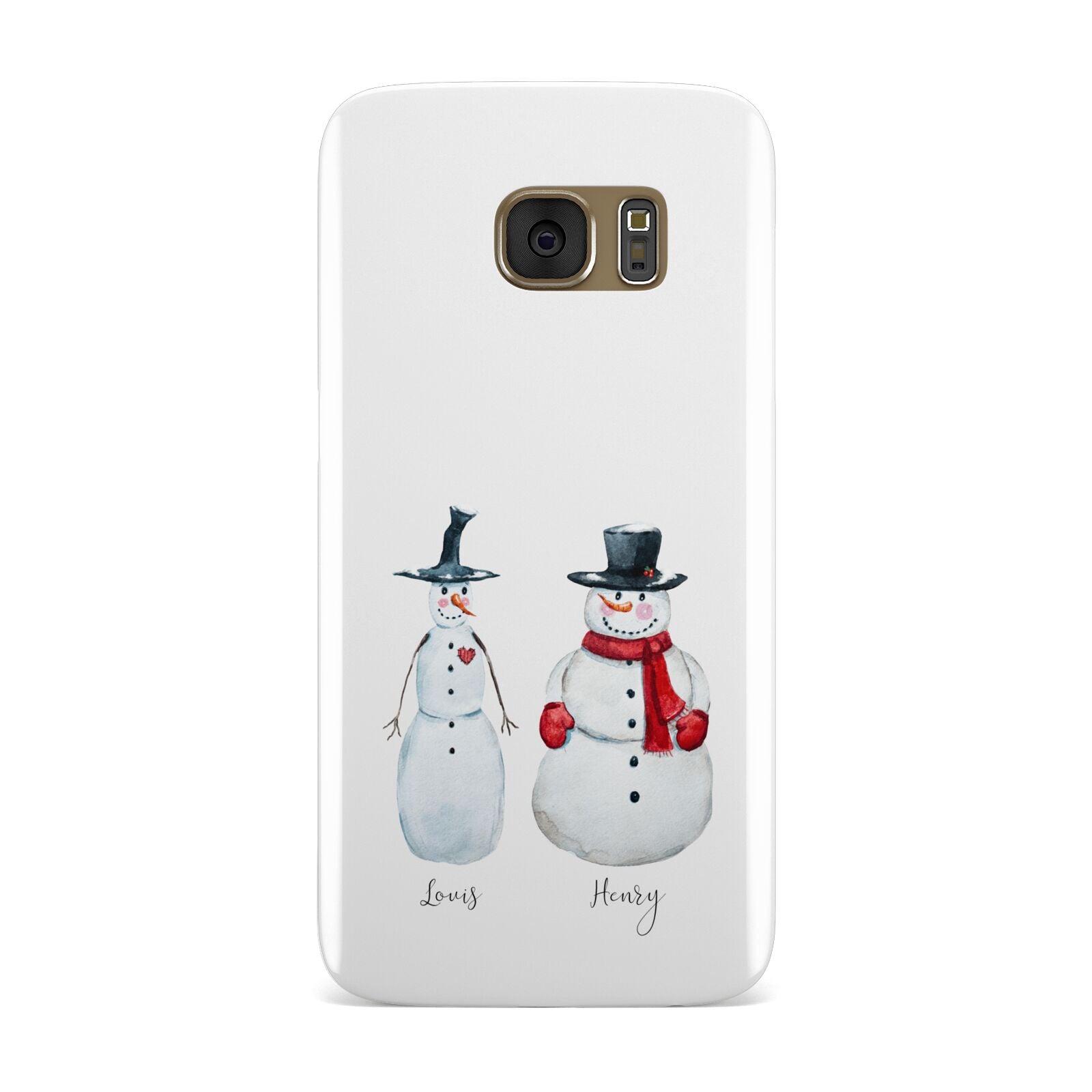 Personalised Two Snowmen Samsung Galaxy Case