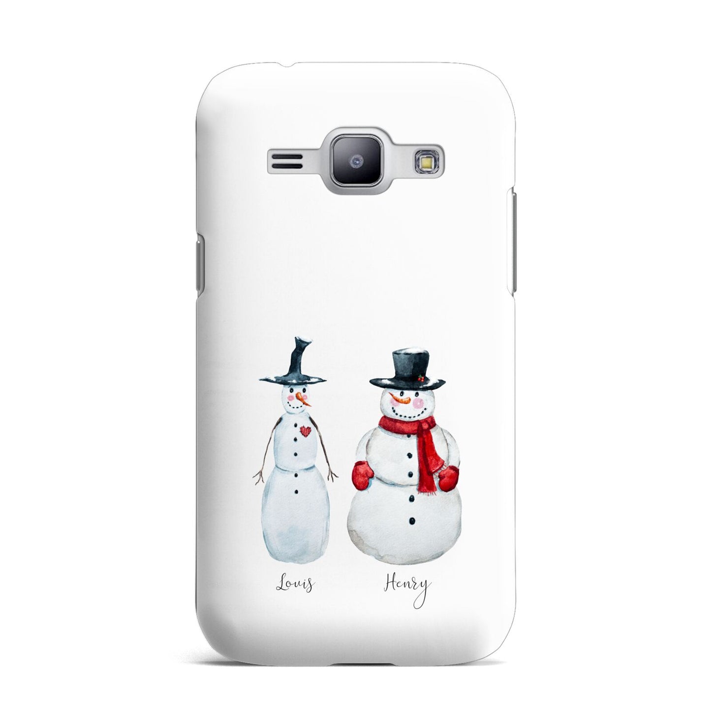 Personalised Two Snowmen Samsung Galaxy J1 2015 Case