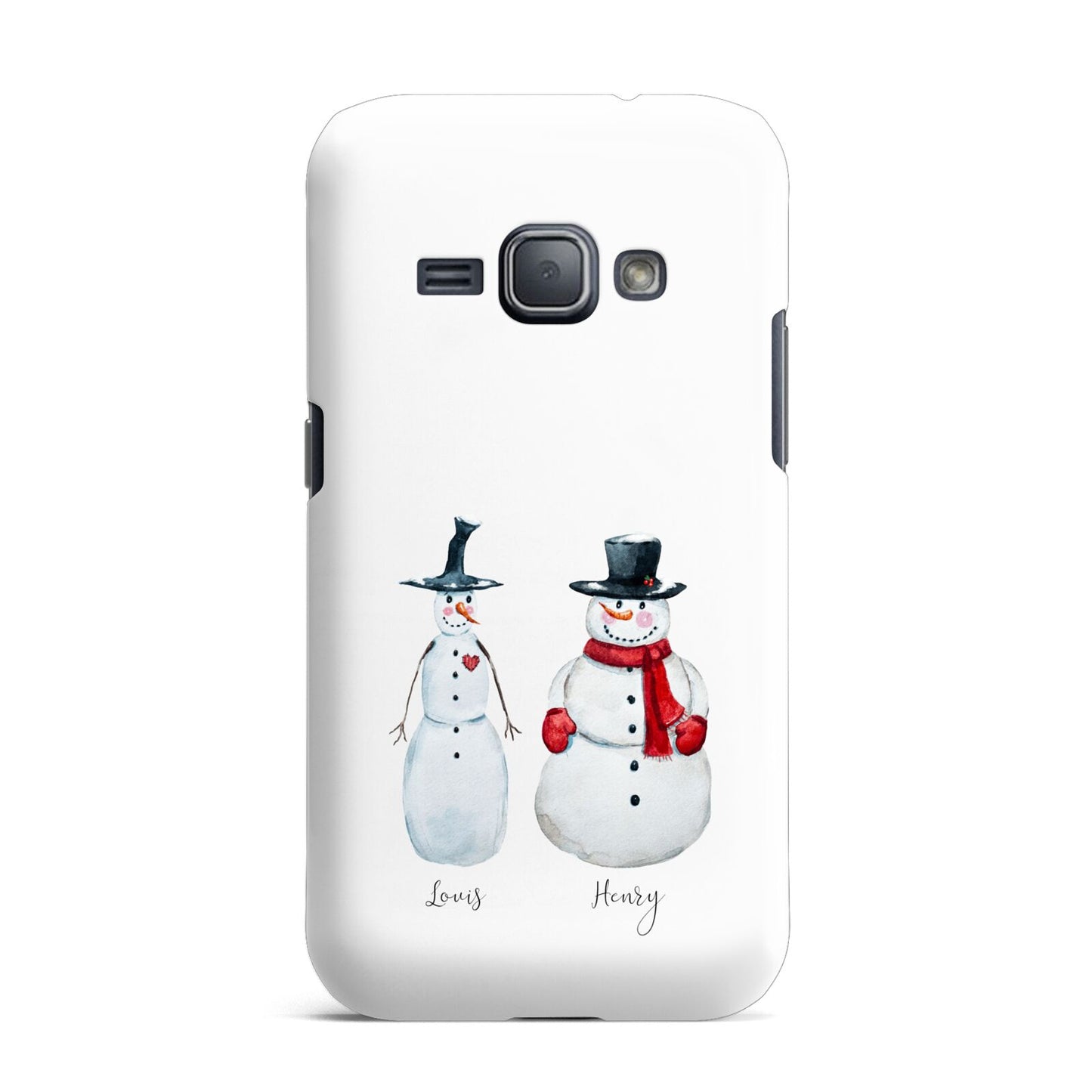 Personalised Two Snowmen Samsung Galaxy J1 2016 Case