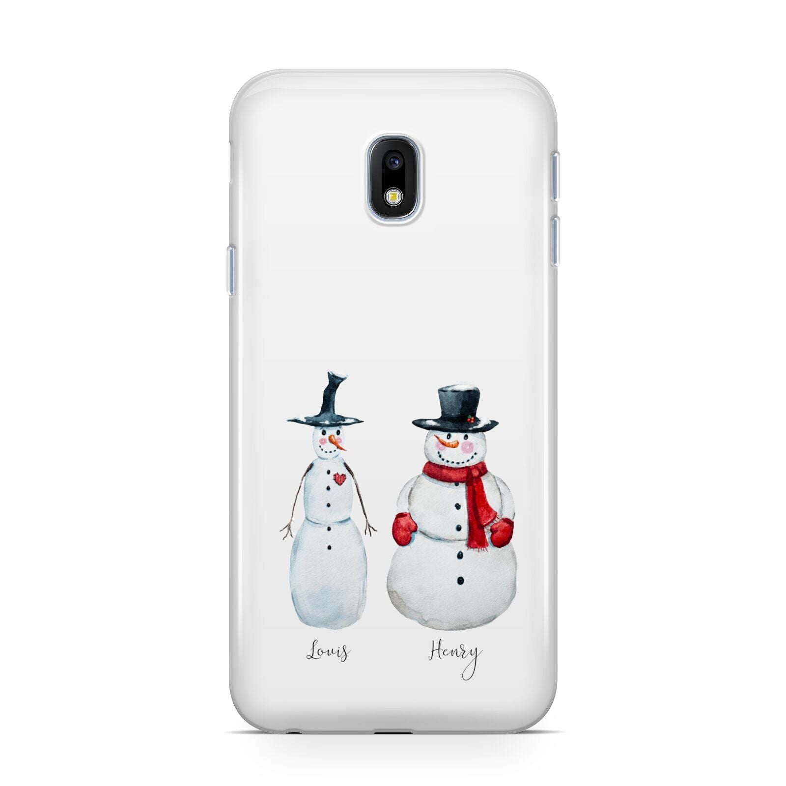 Personalised Two Snowmen Samsung Galaxy J3 2017 Case