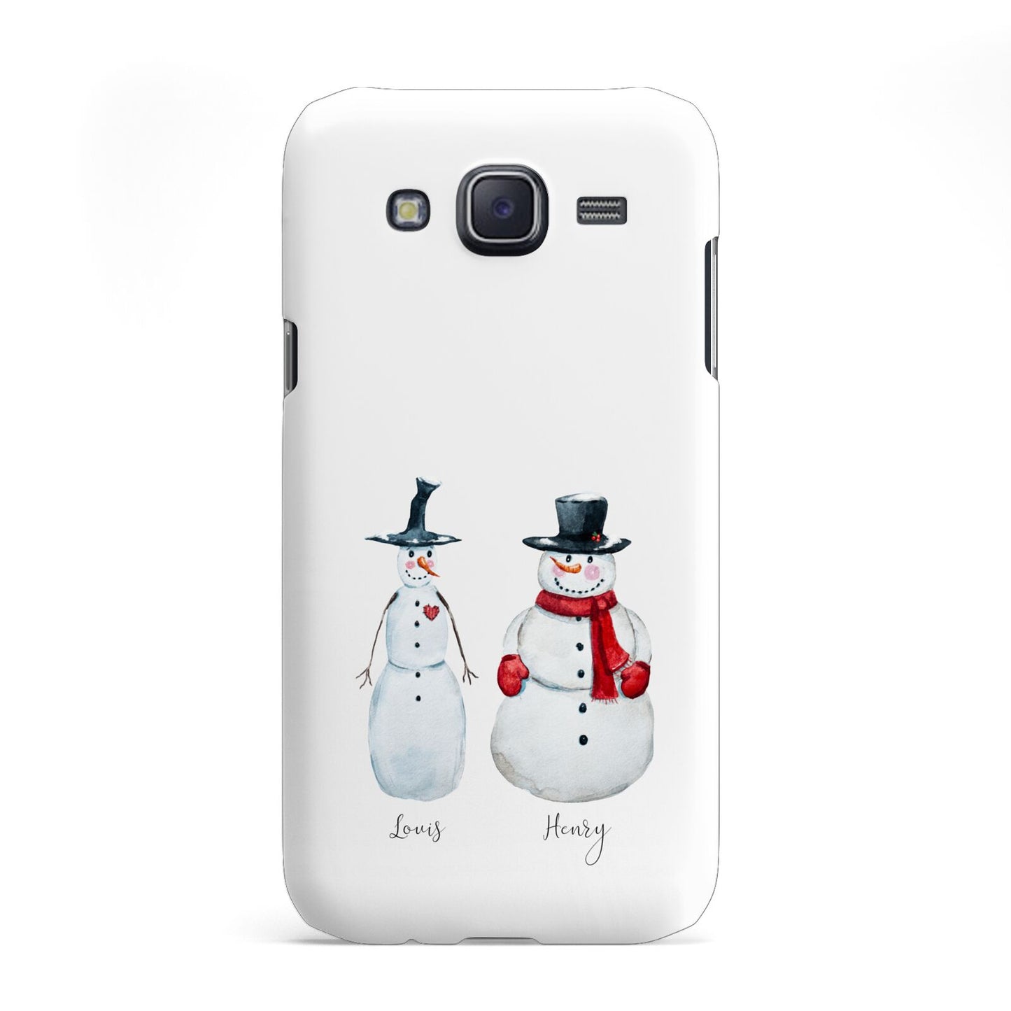 Personalised Two Snowmen Samsung Galaxy J5 Case