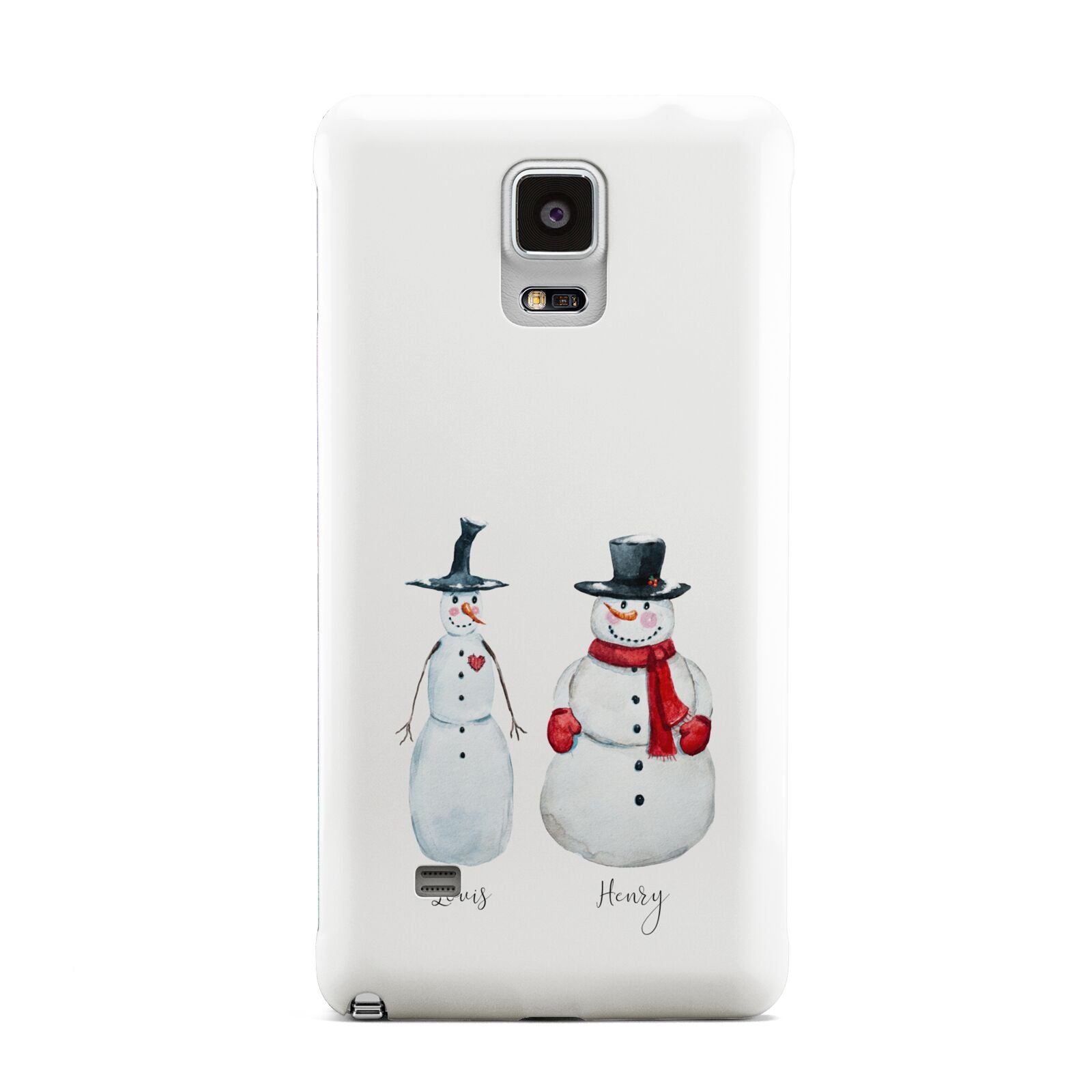 Personalised Two Snowmen Samsung Galaxy Note 4 Case