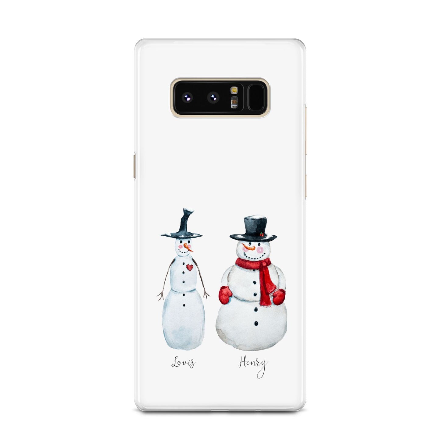 Personalised Two Snowmen Samsung Galaxy Note 8 Case