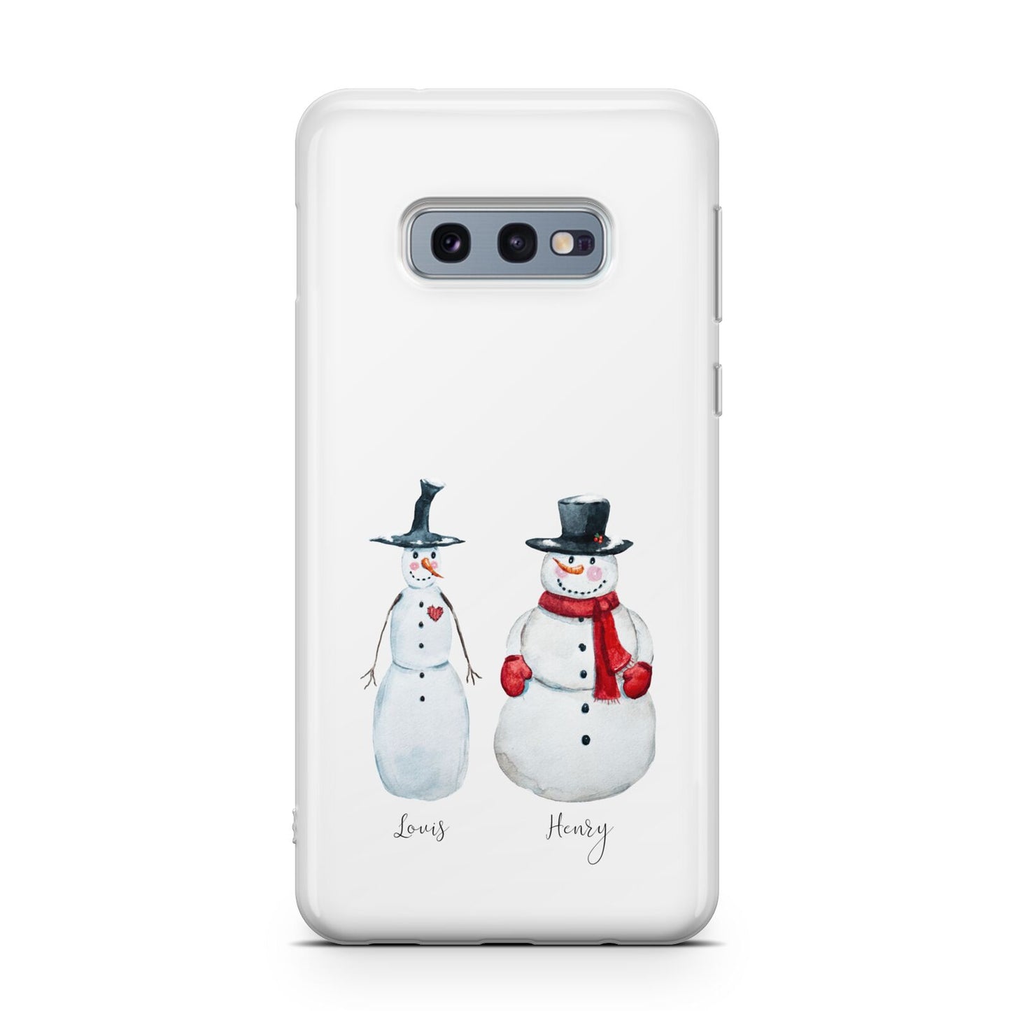 Personalised Two Snowmen Samsung Galaxy S10E Case