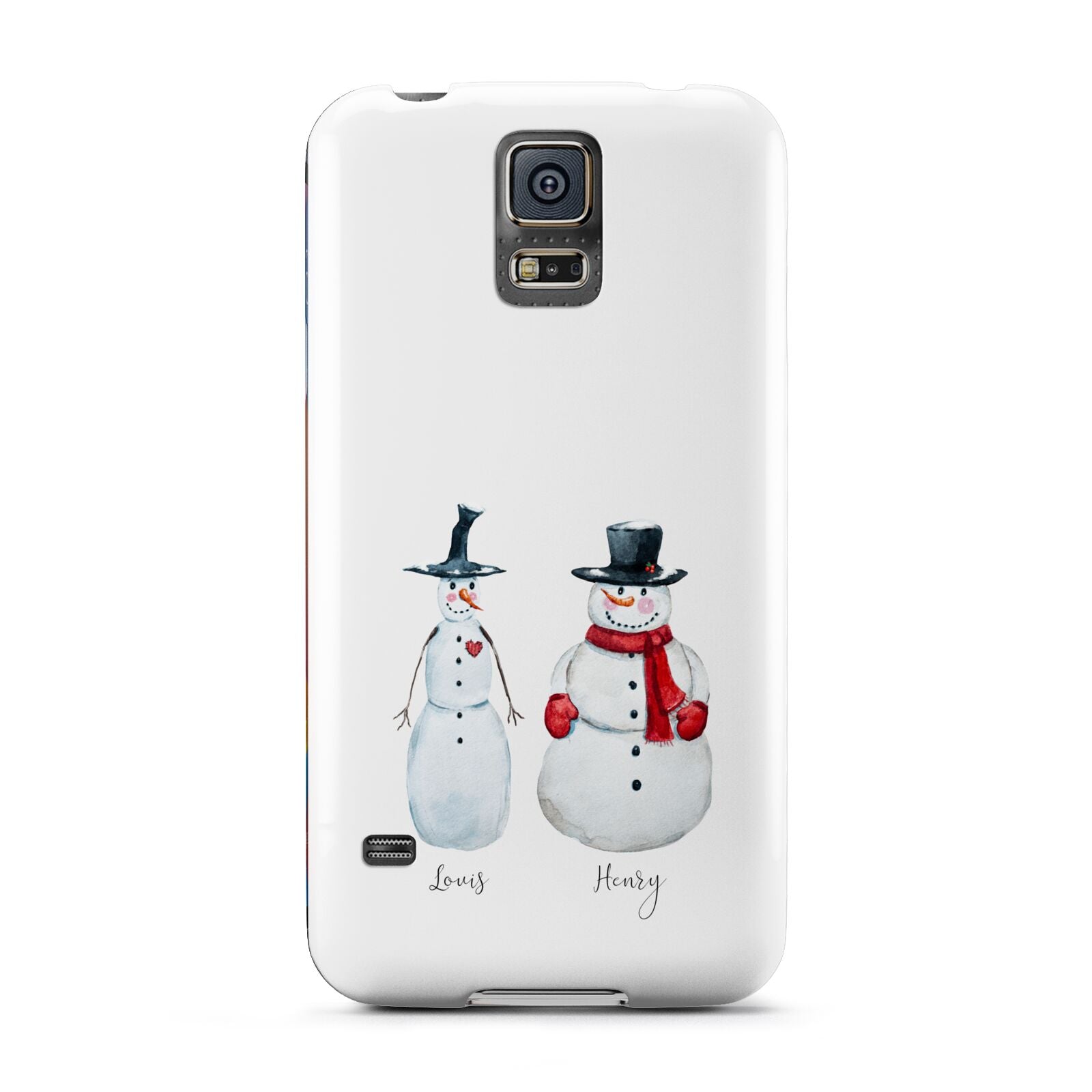 Personalised Two Snowmen Samsung Galaxy S5 Case