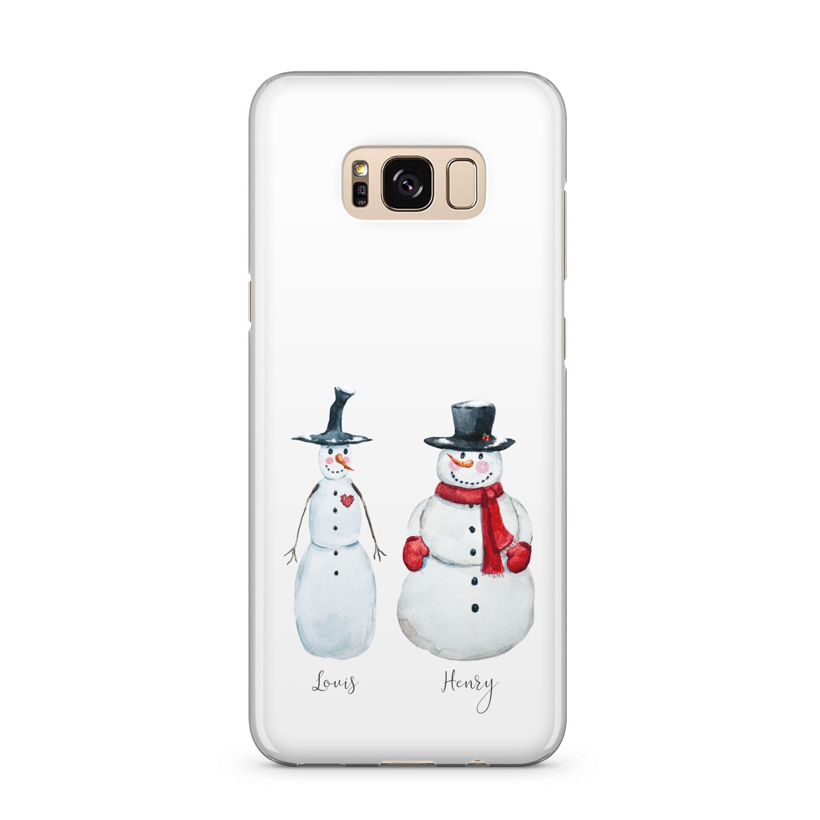 Personalised Two Snowmen Samsung Galaxy S8 Plus Case