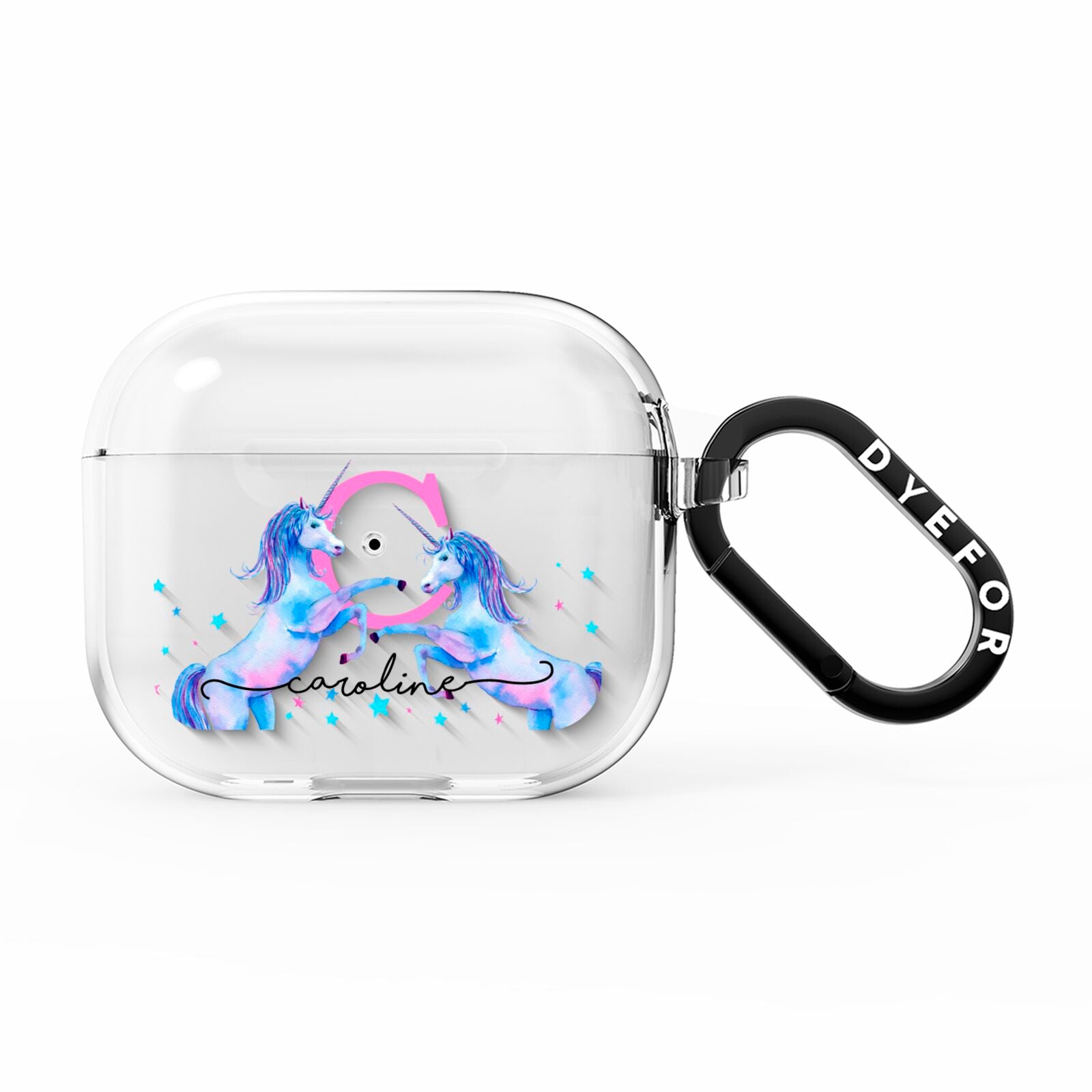 Personalised Unicorn AirPods Clear Case 3rd Gen