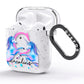 Personalised Unicorn AirPods Glitter Case Side Image