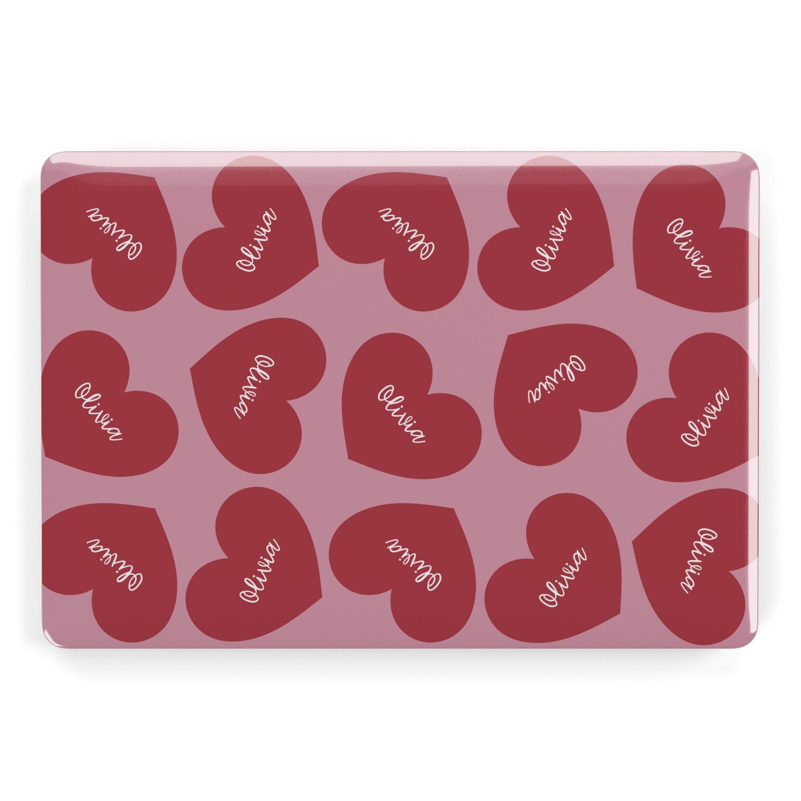 Personalised Valentine Heart Apple MacBook Case